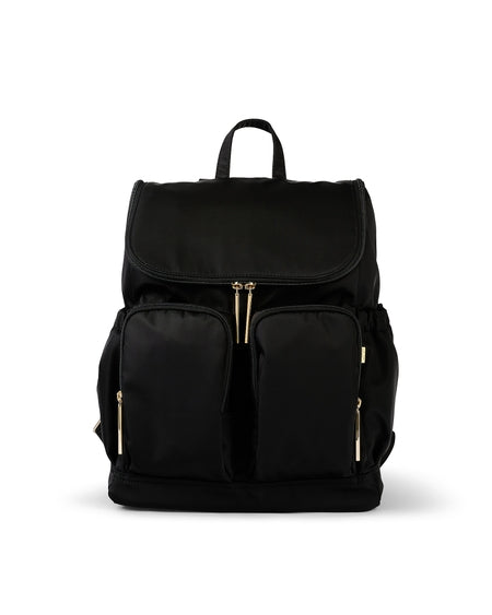 Signature Nappy Backpack|Black Nylon