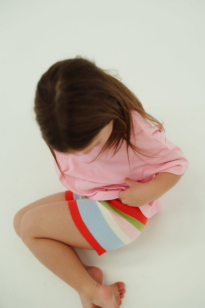 Knit Shorts | Stripe