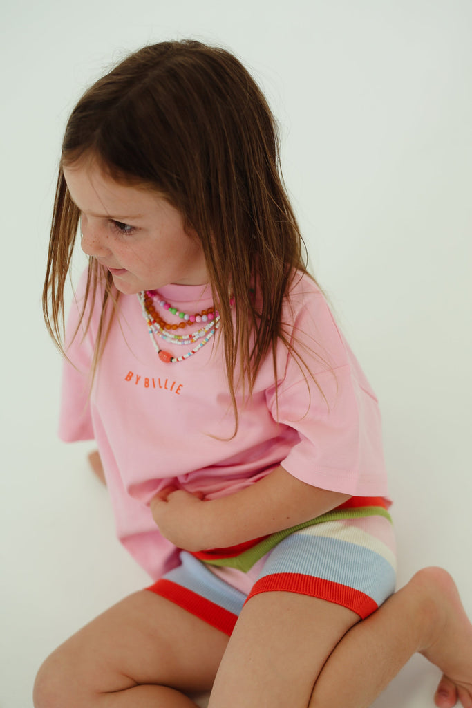 Organic Cotton Wave Tee | Pink