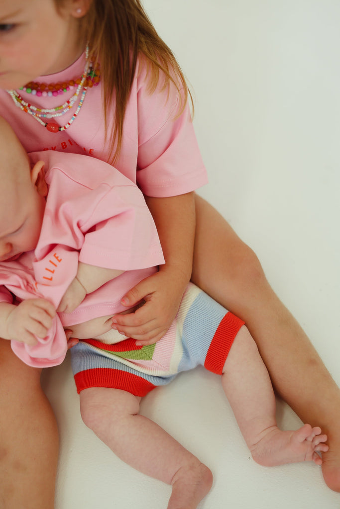 Knit Shorts | Stripe