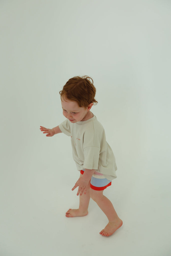 Knit Shorts | Stripe