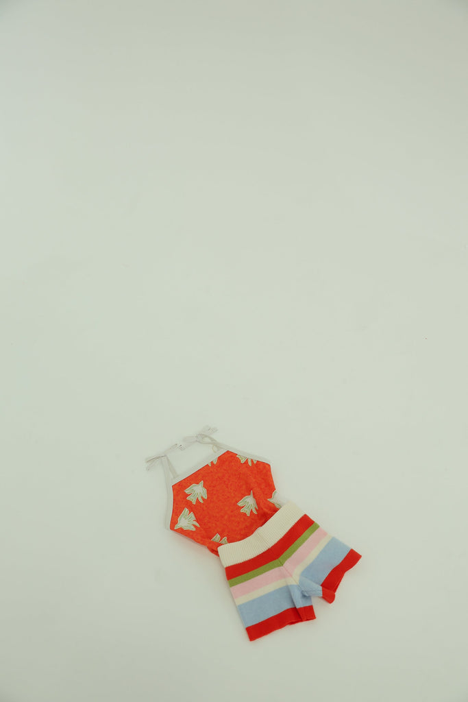 Knit Shorts | Stripe