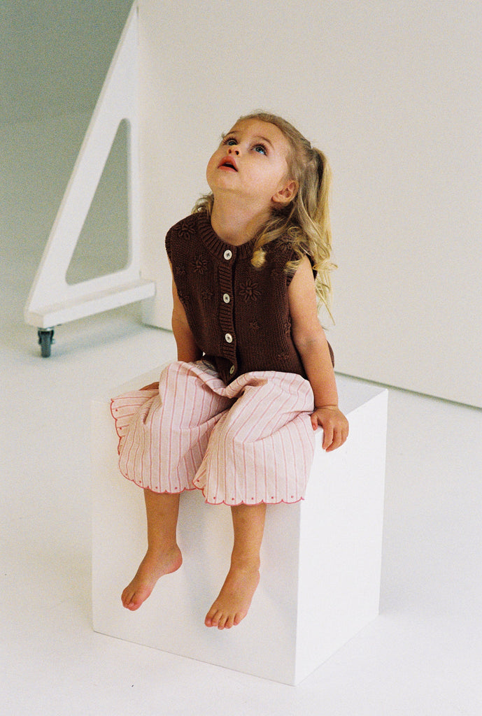Fleur Pants|Pink stripe