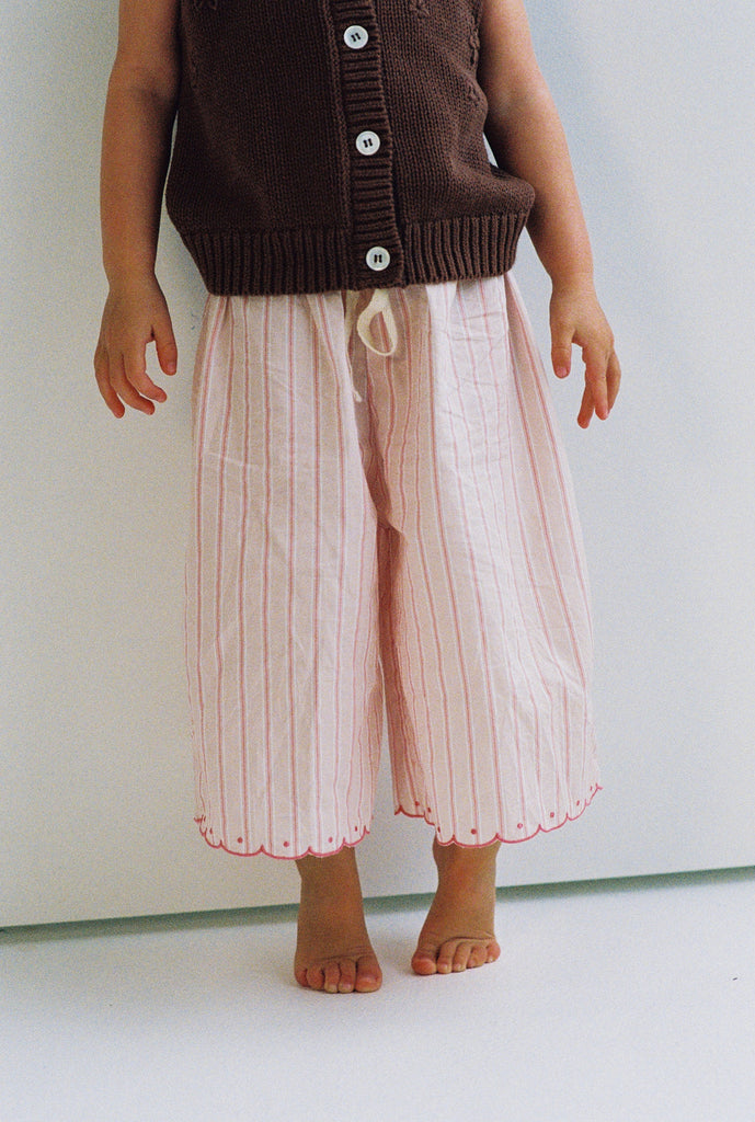 Fleur Pants|Pink stripe
