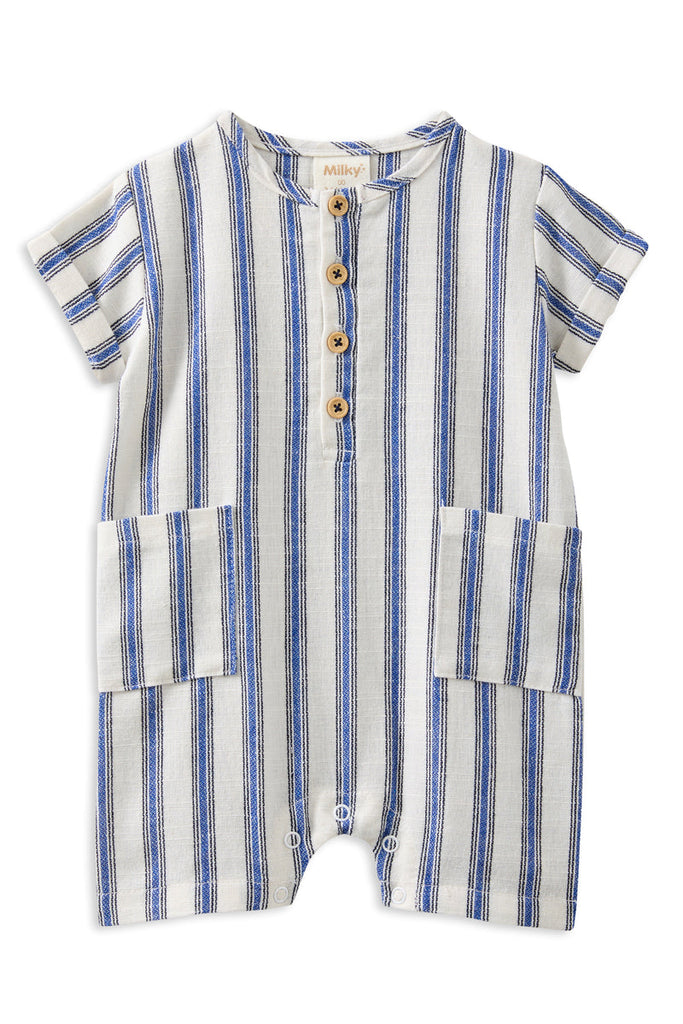 Stripe Linen Romper | Stripe