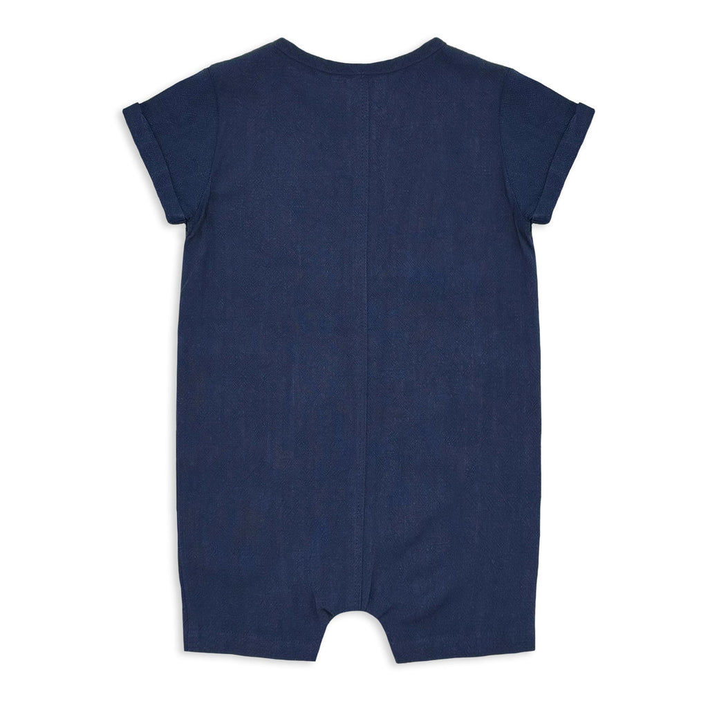 Linen Romper | Navy