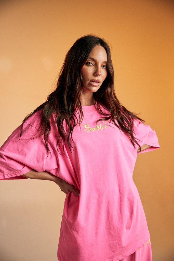 The Standout Tee | Fluro Pink