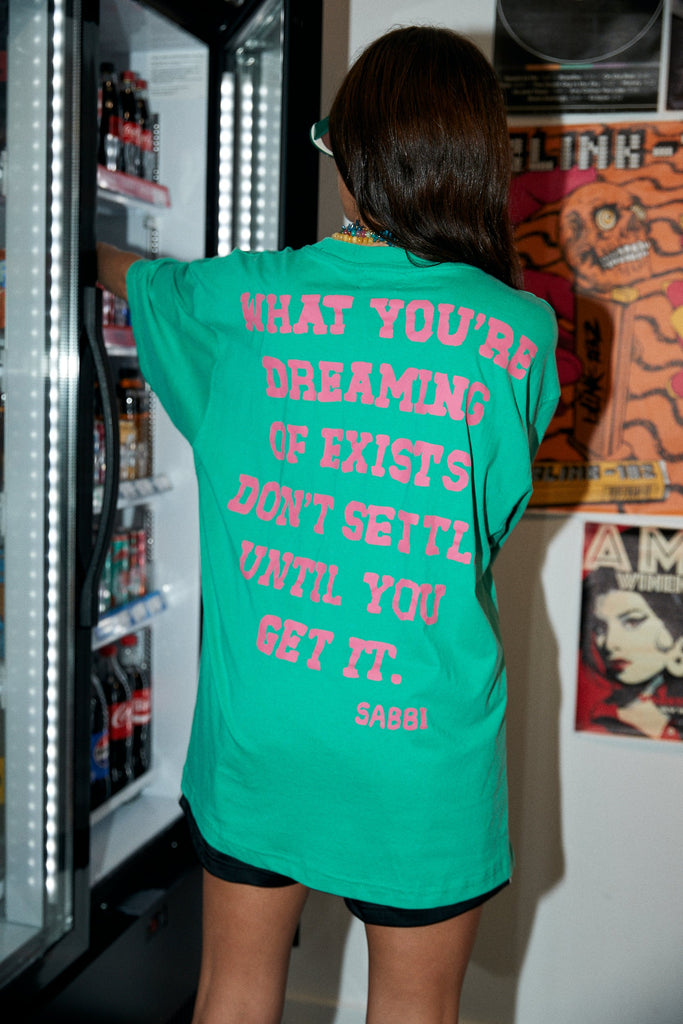 THE VERY OVERSIZED SELF LOVE CLUB TEE | GREEN - SABBI