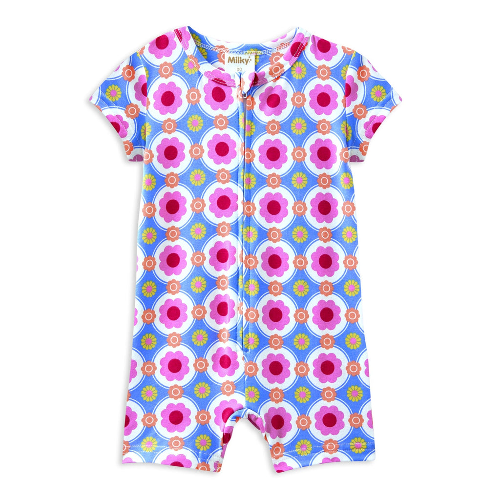 Retro Vibe Zip Romper|Multi