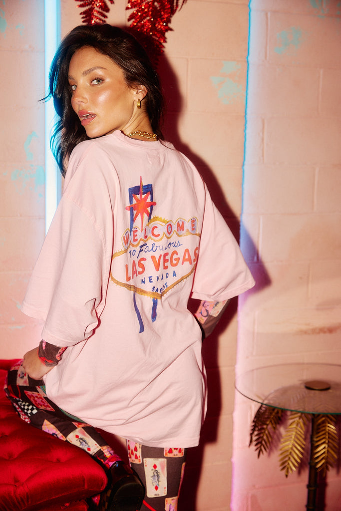 THE LADY LUCK TEE | PINK