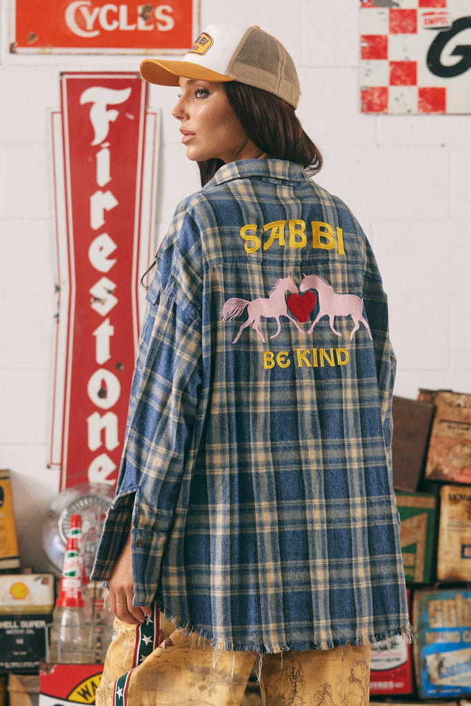 The Horse Power Flannel Shirt | Blue