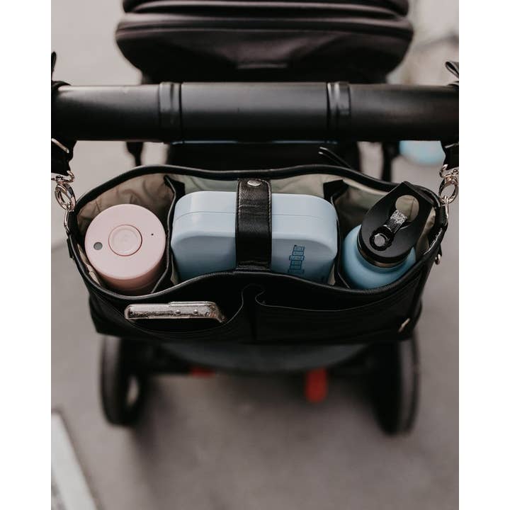 Signature Pram Caddy |Black Dimple