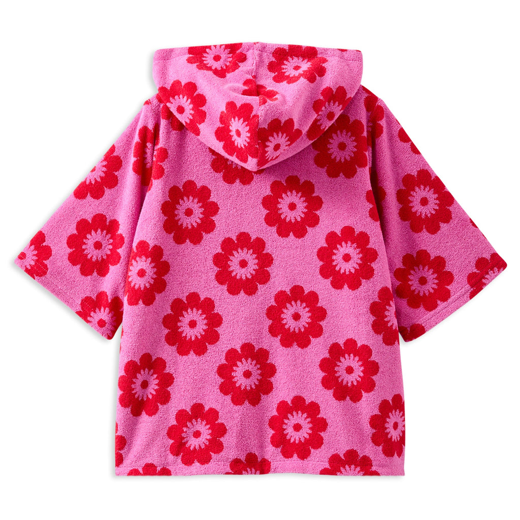 Terry Towelling Cover Up | Red Floral