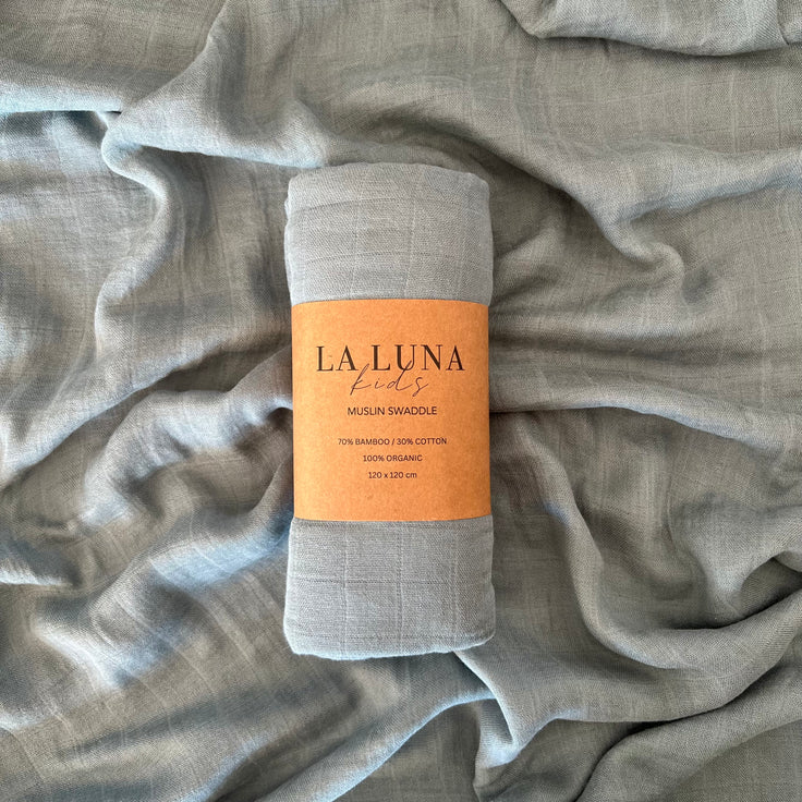 Swaddle Blanket | Slate Blue