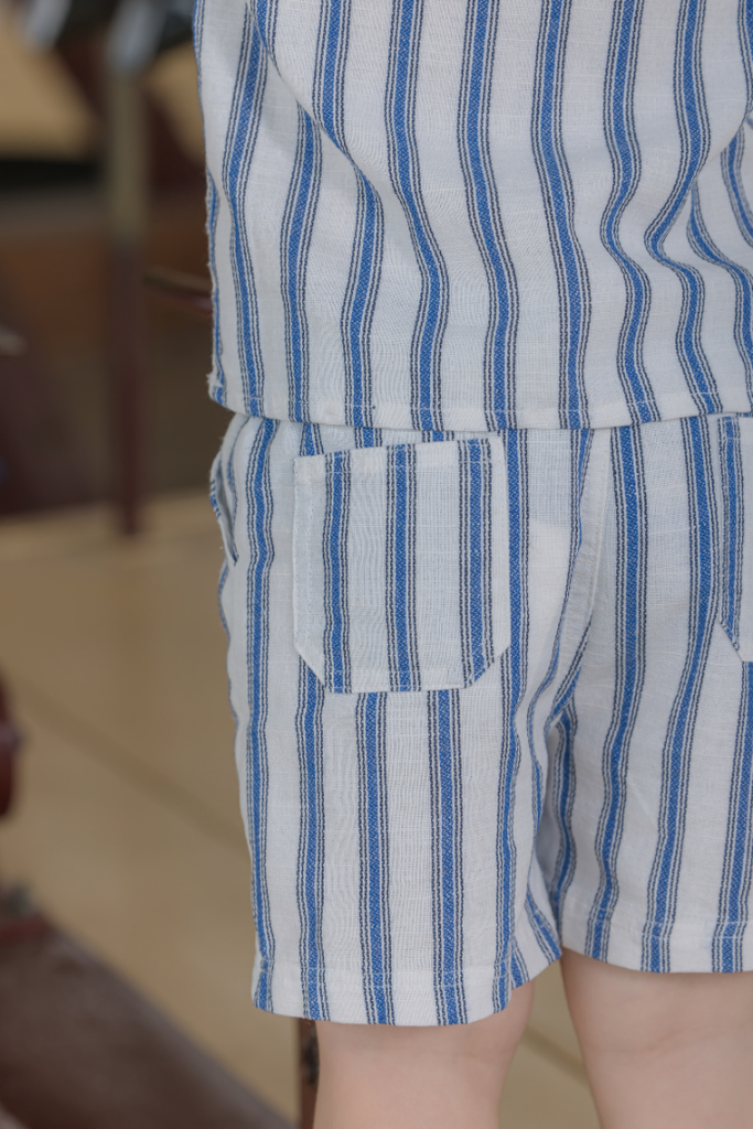 Stripe Linen Short | Stripe