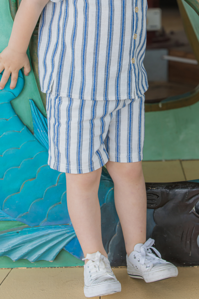 Stripe Linen Short | Stripe