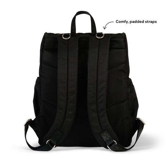 Signature Nappy Backpack|Black Nylon
