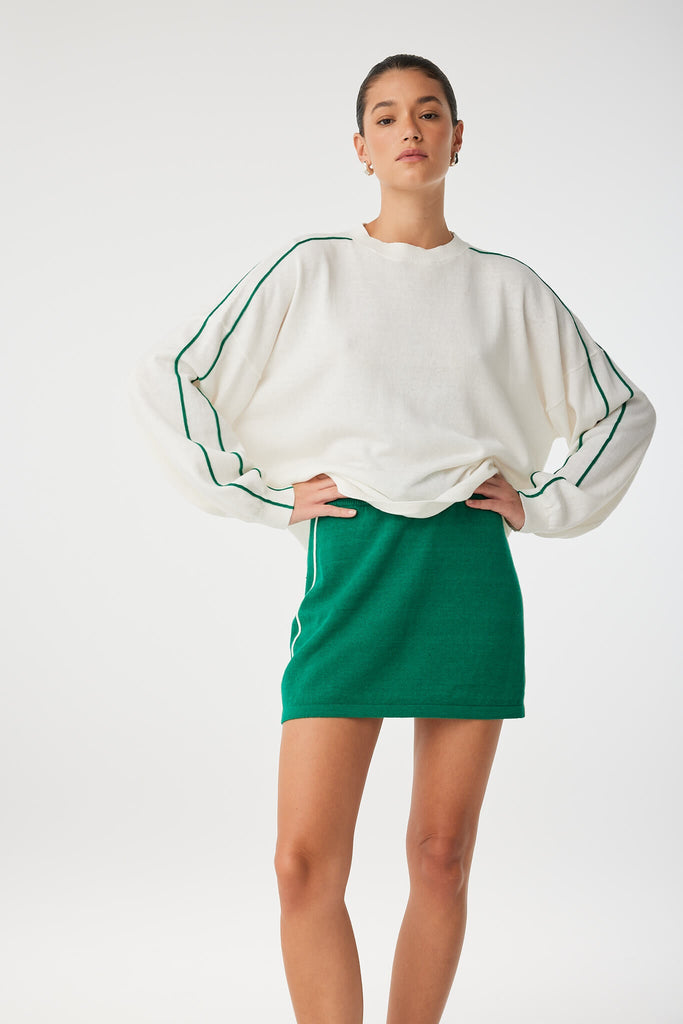 Pippa Mini Skirt | Palm Green