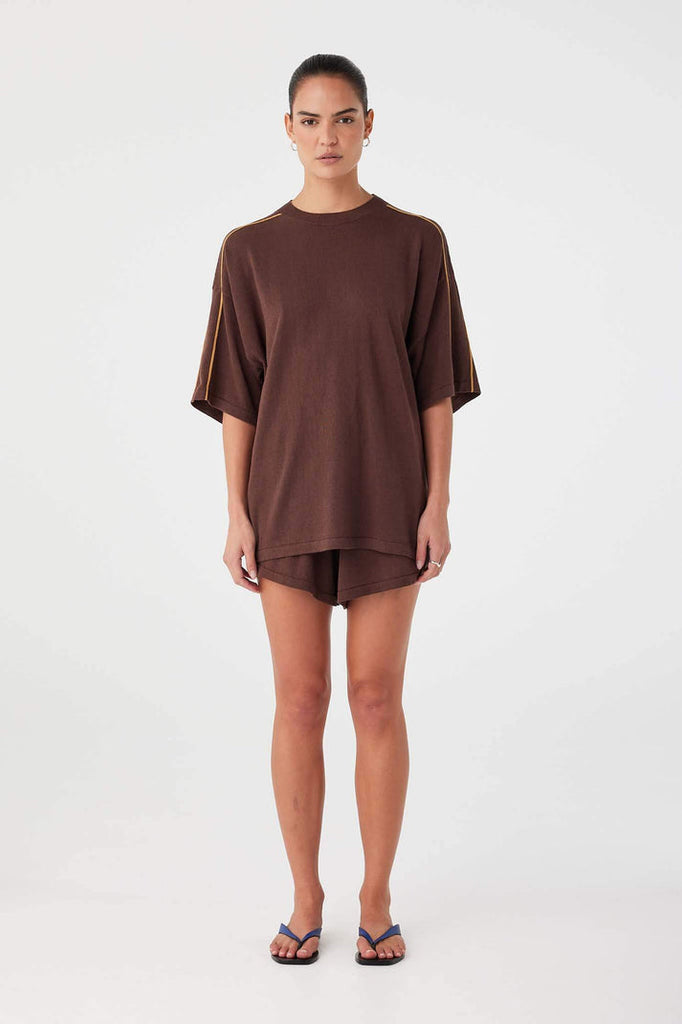 Pippa Oversized Tee | Espresso