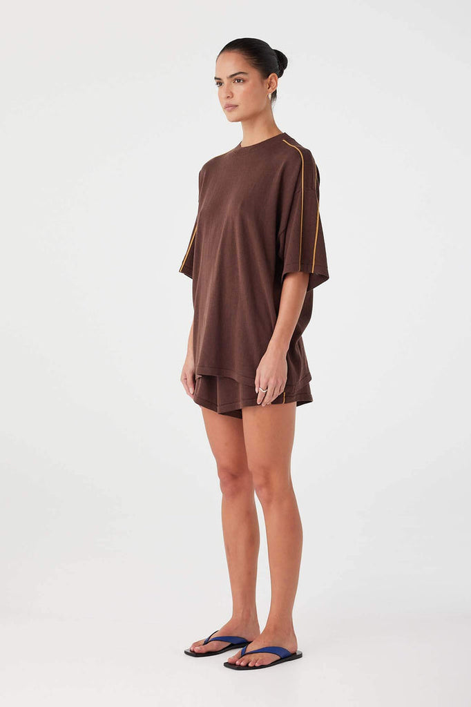 Pippa Oversized Tee | Espresso