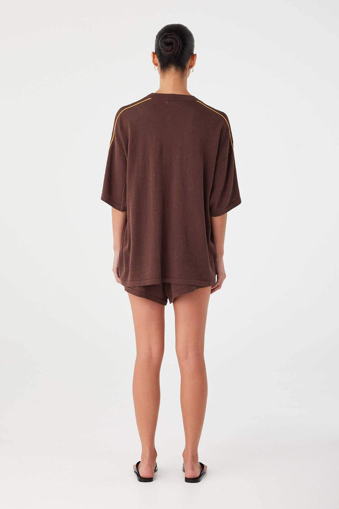 Pippa Oversized Tee | Espresso