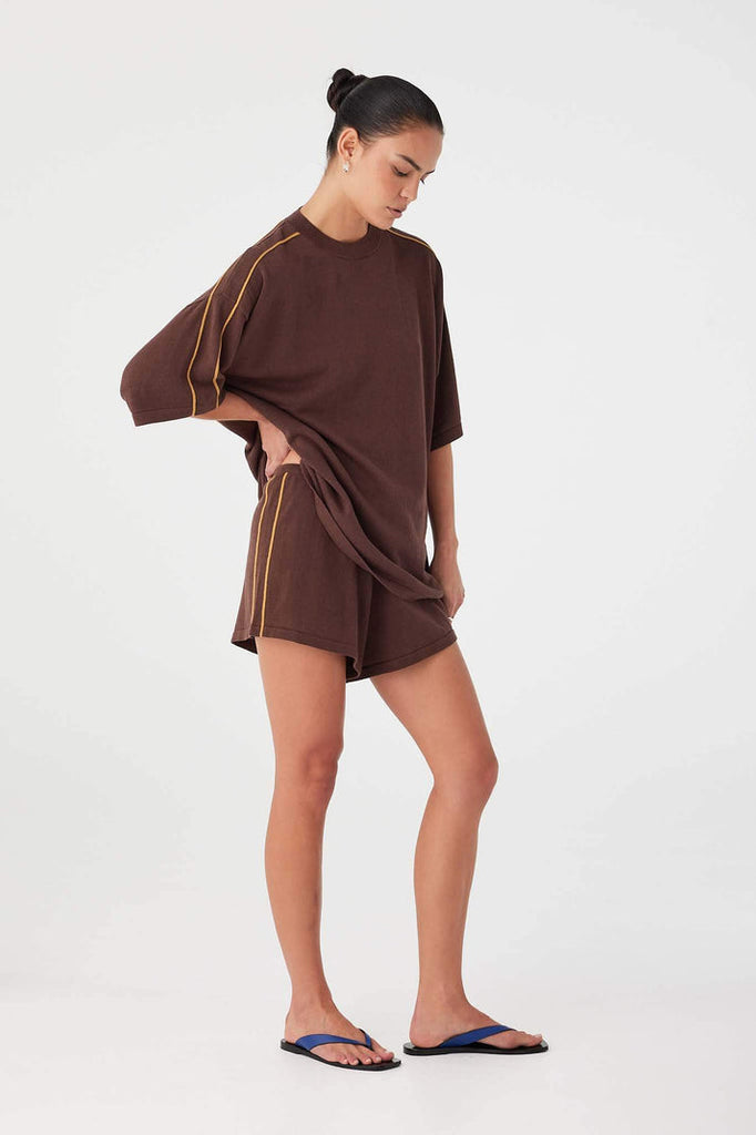 Pippa Oversized Tee | Espresso