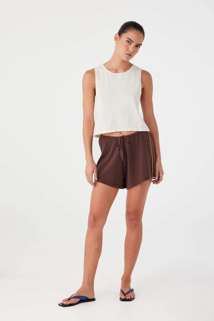 Pippa Drawstring Short | Espresso