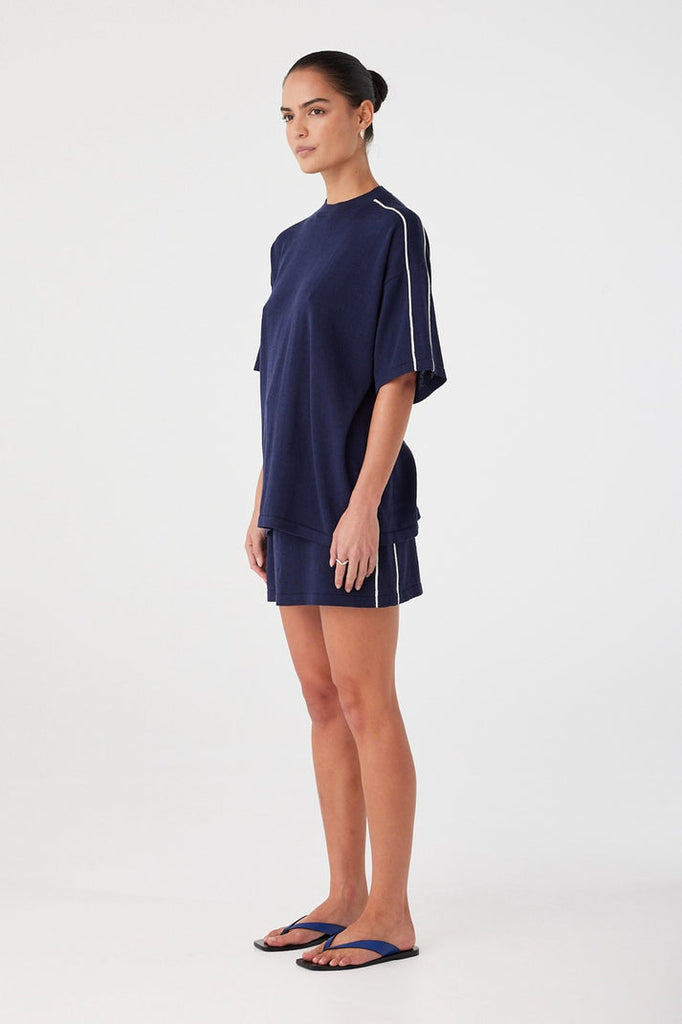Pippa Oversized Tee | Navy