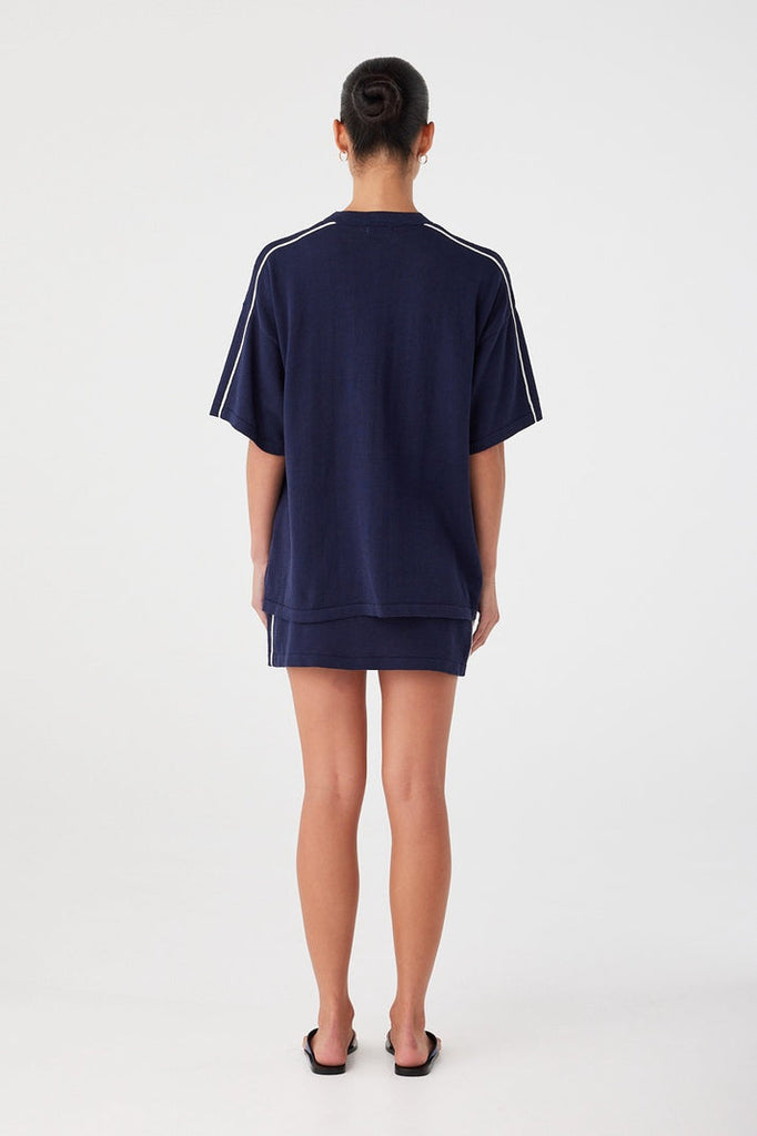 Pippa Oversized Tee | Navy