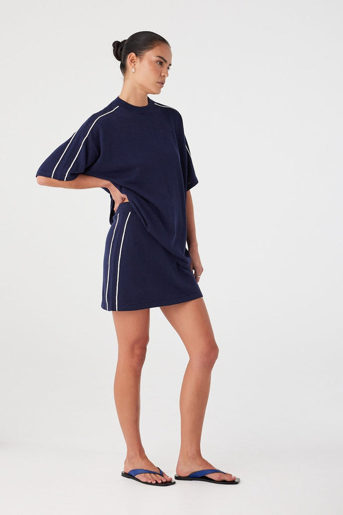 Pippa Oversized Tee | Navy