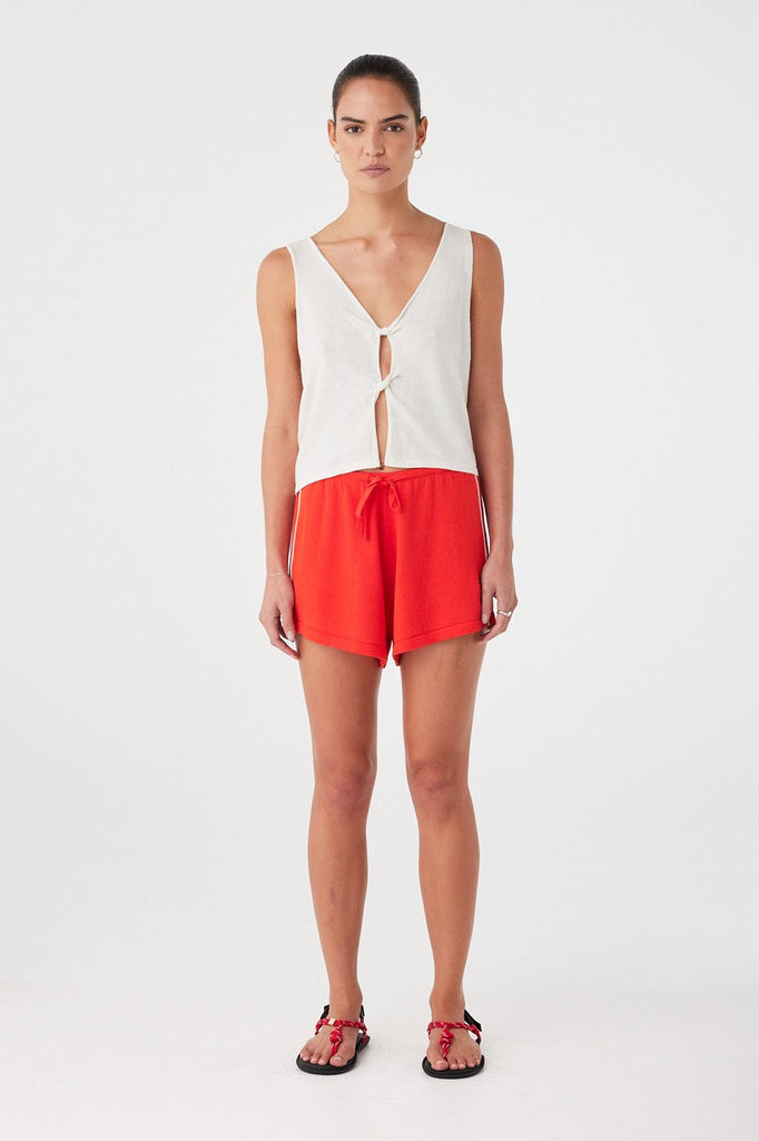 Pippa Drawstring Short | Hibiscus