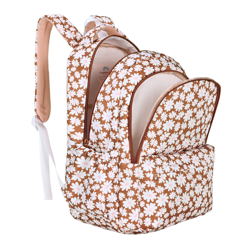 Campus School Backpack|Bloom Tan