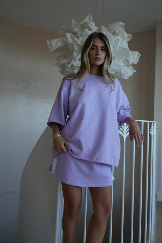 The Maya Mini Skirt / Lilac (Pre Order)
