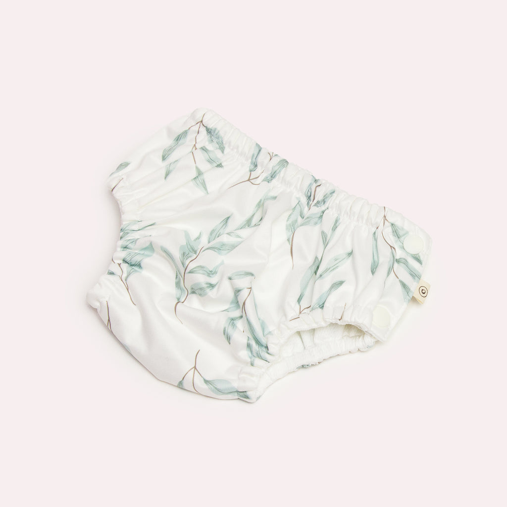 REUSABLE SWIM NAPPY | Olive Leaf