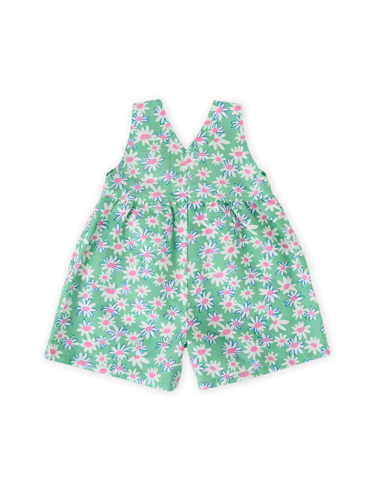 Daisy Patch Sara Shortalls | Moss