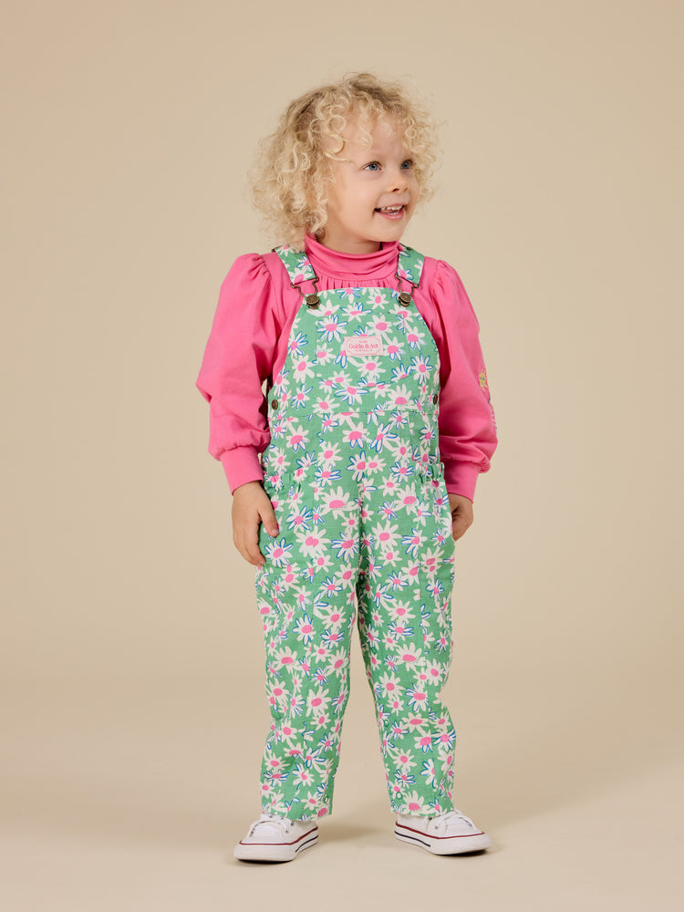 Daisy Patch Austin Pocket Overalls | Moss