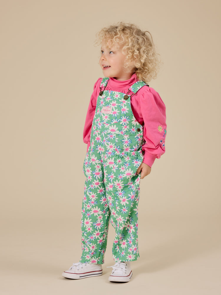 Daisy Patch Austin Pocket Overalls | Moss