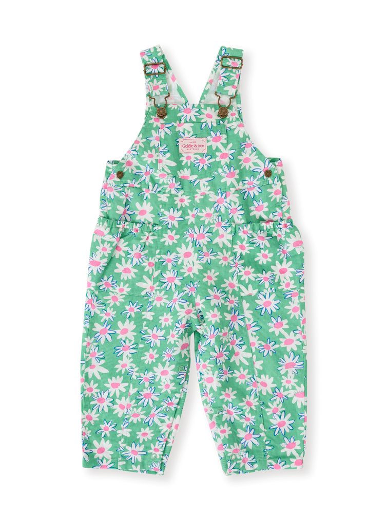 Daisy Patch Austin Pocket Overalls | Moss