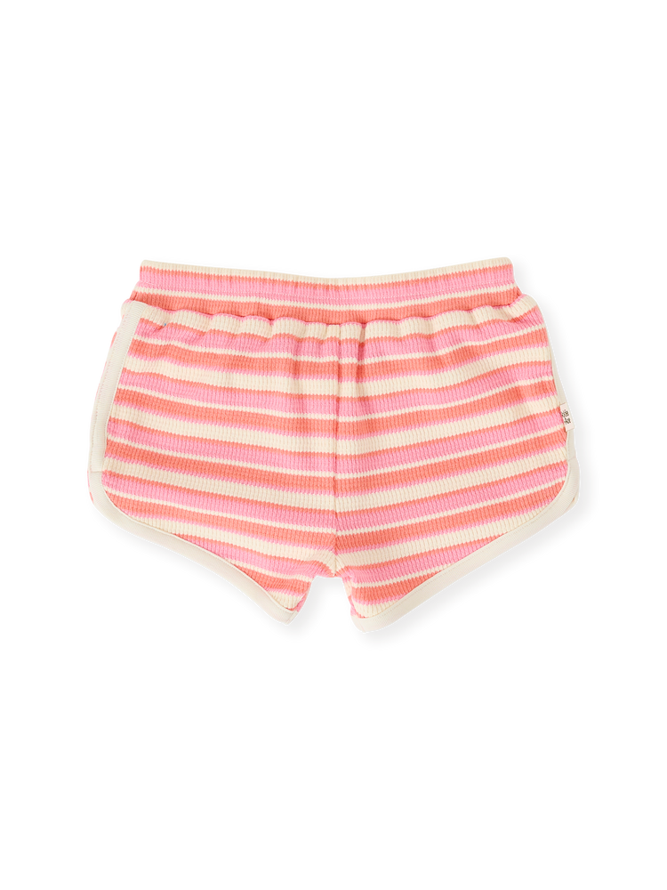 Watermelon Stripe Shorts | Pink And Peach