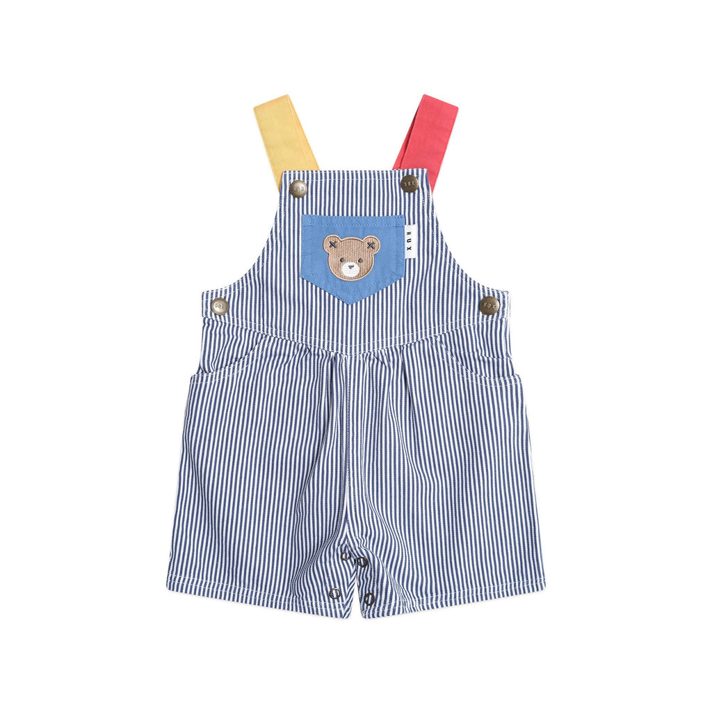 Classic Stripe Short Overalls
