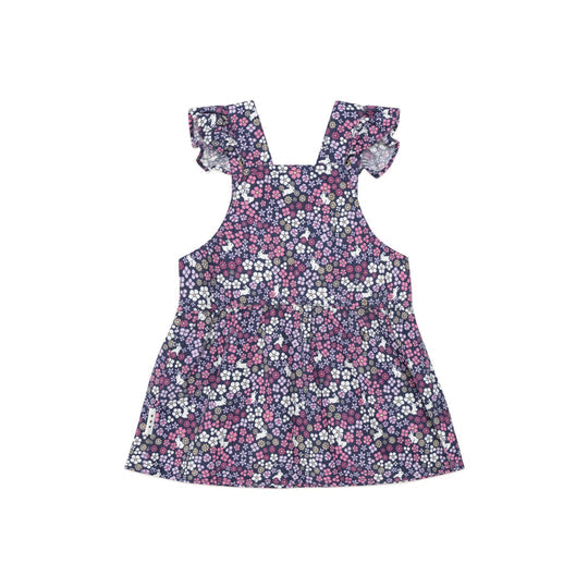 MIDNIGHT FLOWER GARDEN OVERALL DRESS