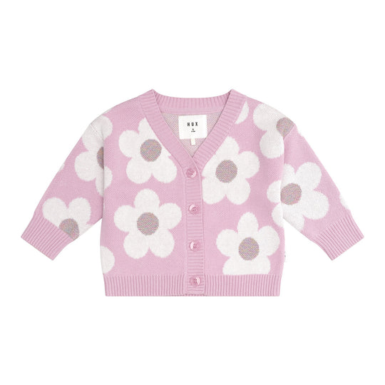 DAISY BOXY CARDI | LILAC