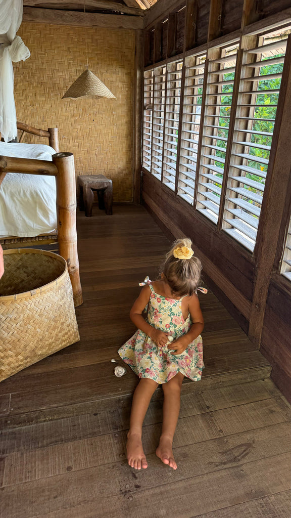 Luna Pinafore | Garden Floral