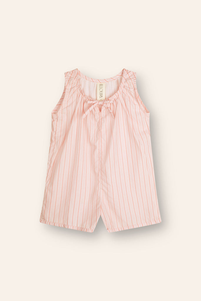 Sadie Overalls|Pink Stripe