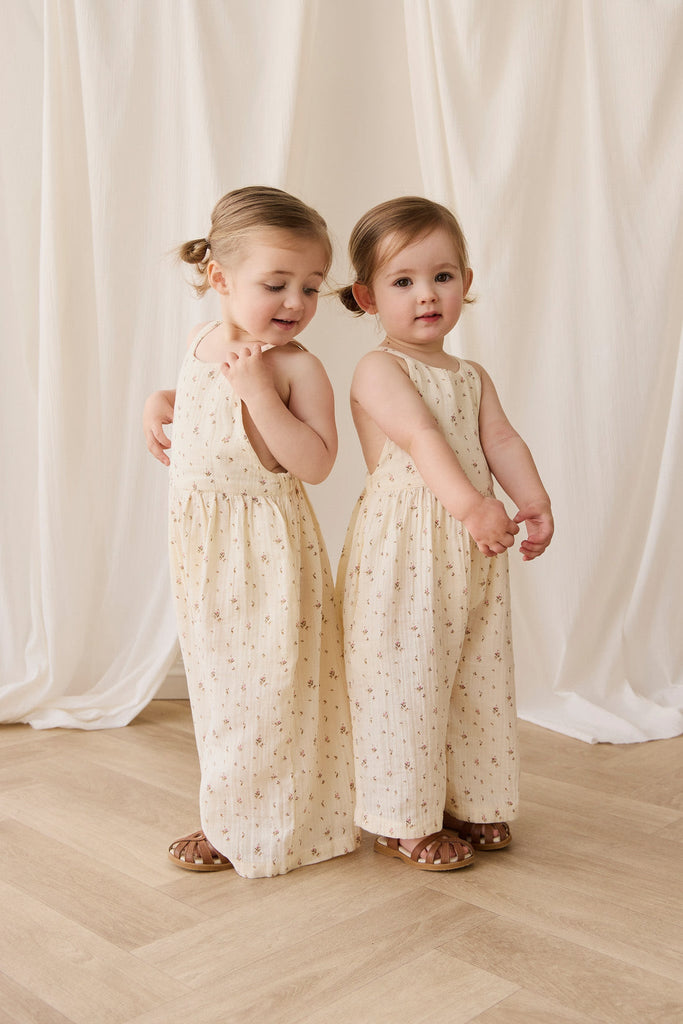 Organic Cotton Muslin Lana Jumpsuit | Dina Antique