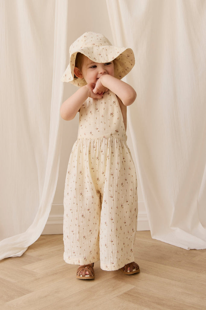 Organic Cotton Muslin Lana Jumpsuit | Dina Antique