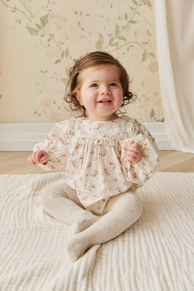 Organic Cotton Frances Playsuit | Bianca Antique
