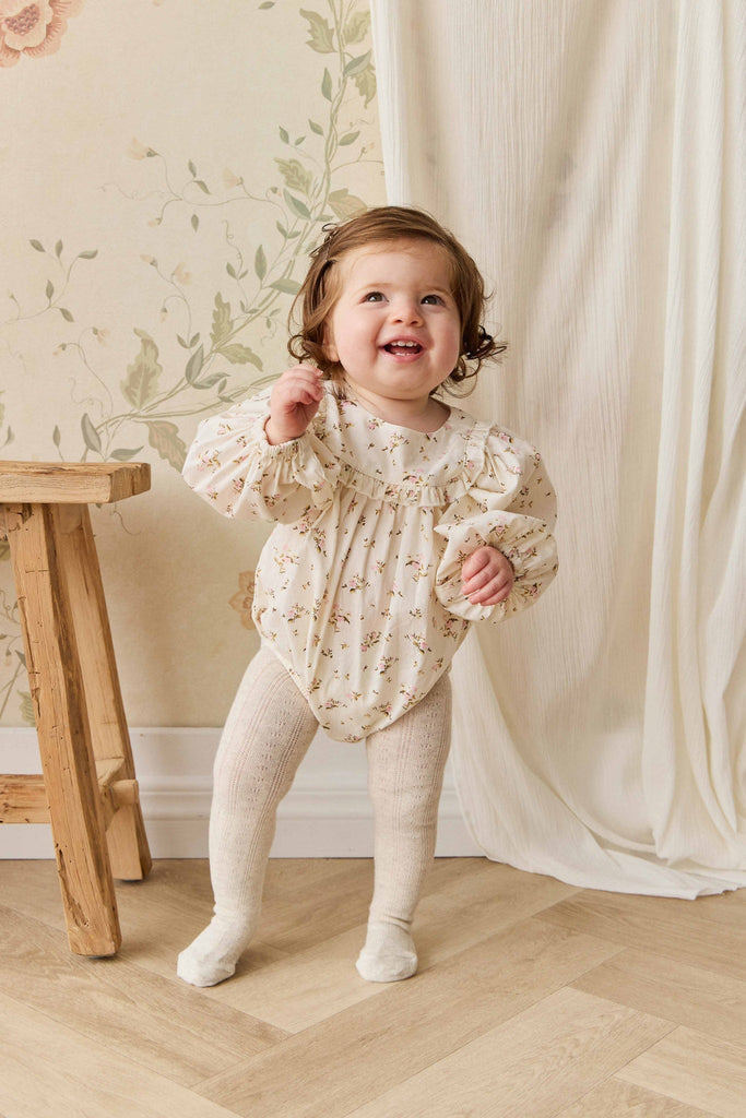Organic Cotton Frances Playsuit | Bianca Antique