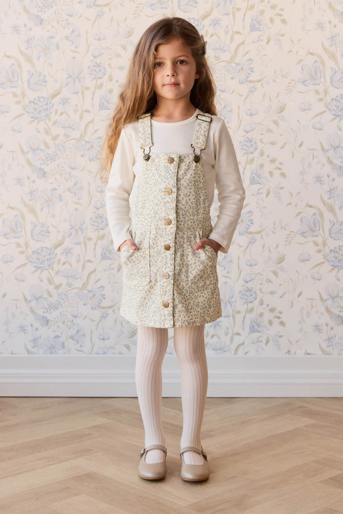 Vintage Overall Dress | Elodie Whisper White