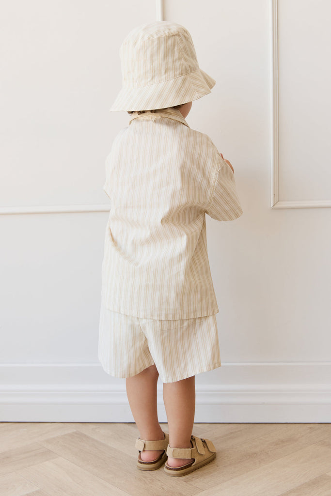 Organic Cotton Silas Shirt | Variegated Stripe Foam